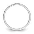 10K White Gold Diamond Channel Band