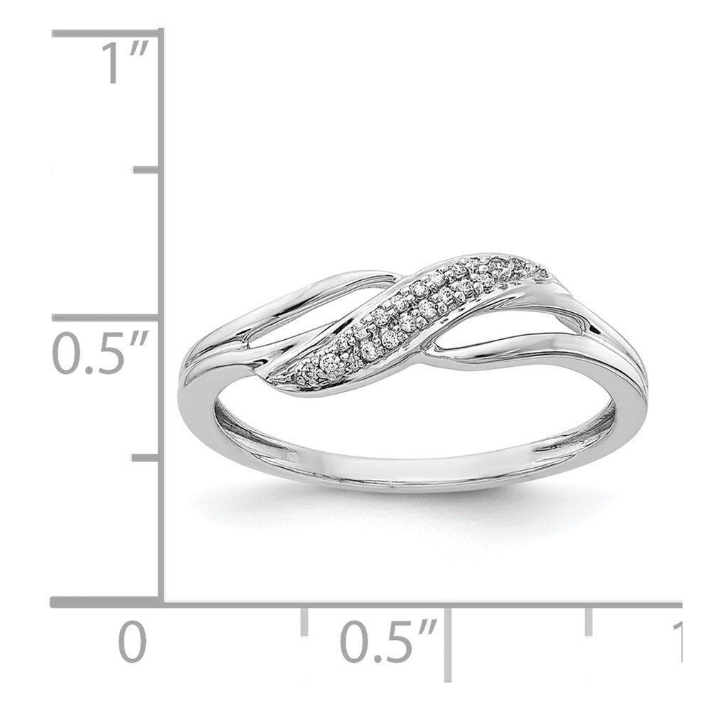 14k White Gold Diamond Fashion Ring