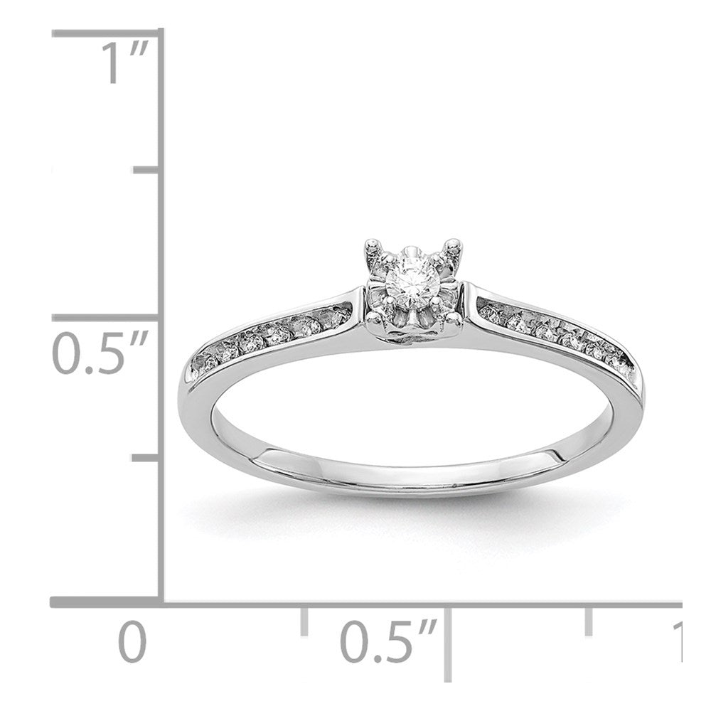 14k White Gold Diamond Ring