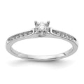 14k White Gold Diamond Ring