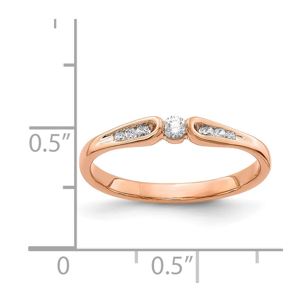 14k Rose Gold Diamond Ring