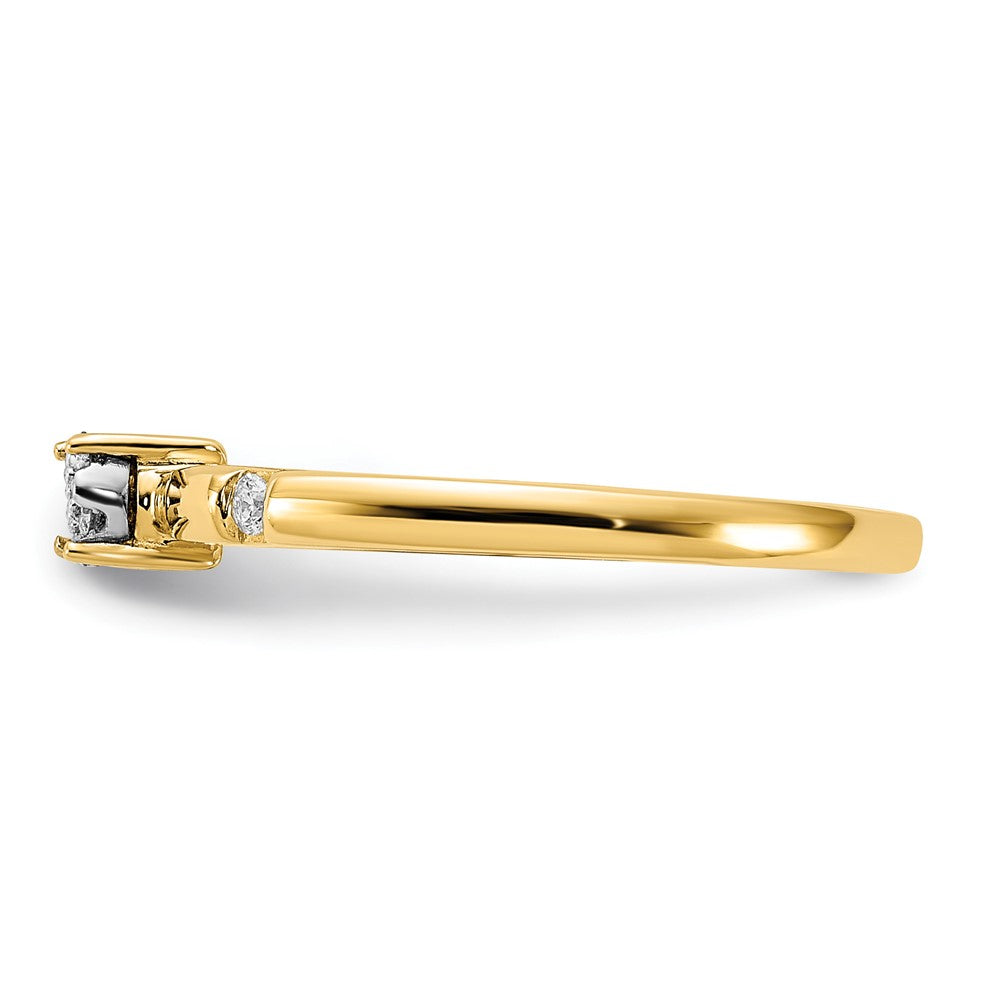 14k Diamond Cluster Ring