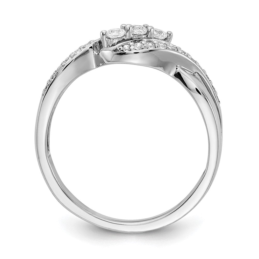 14k White Gold Diamond Fashion Ring