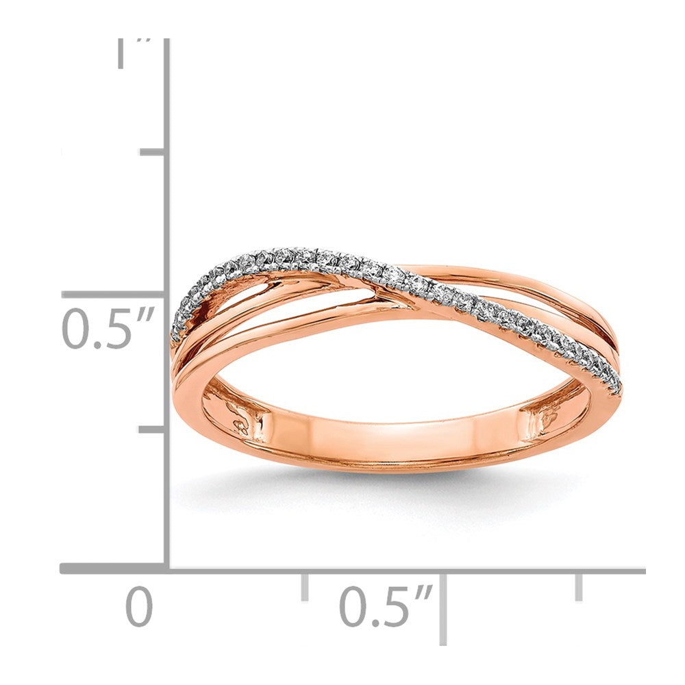 14k Rose Gold Diamond Ring