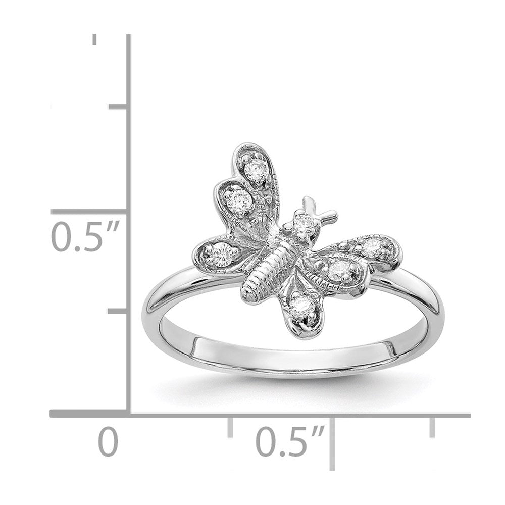 14k White Gold AA Diamond ring
