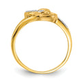14k Diamond Hearts Ring
