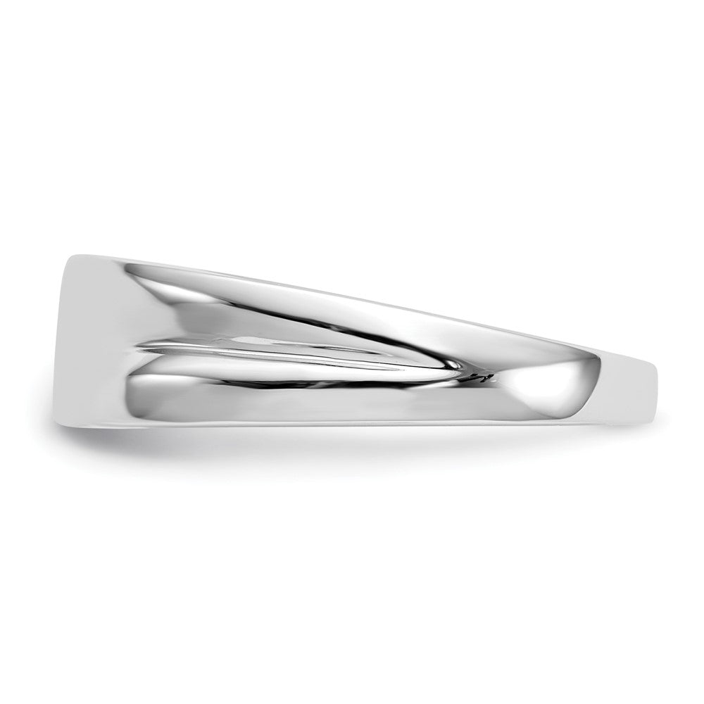 14k White Gold Diamond Mens Ring