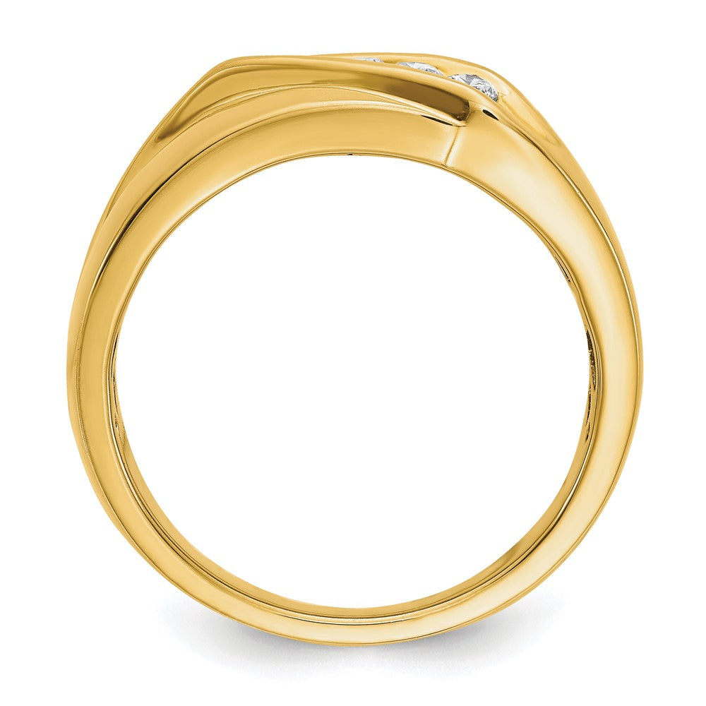 14k Diamond Mens Ring