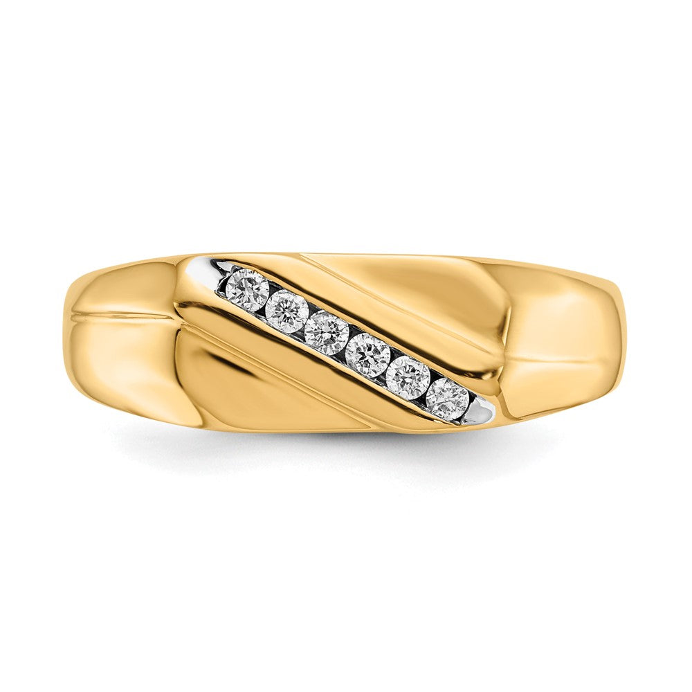 10K Diamond Mens Ring
