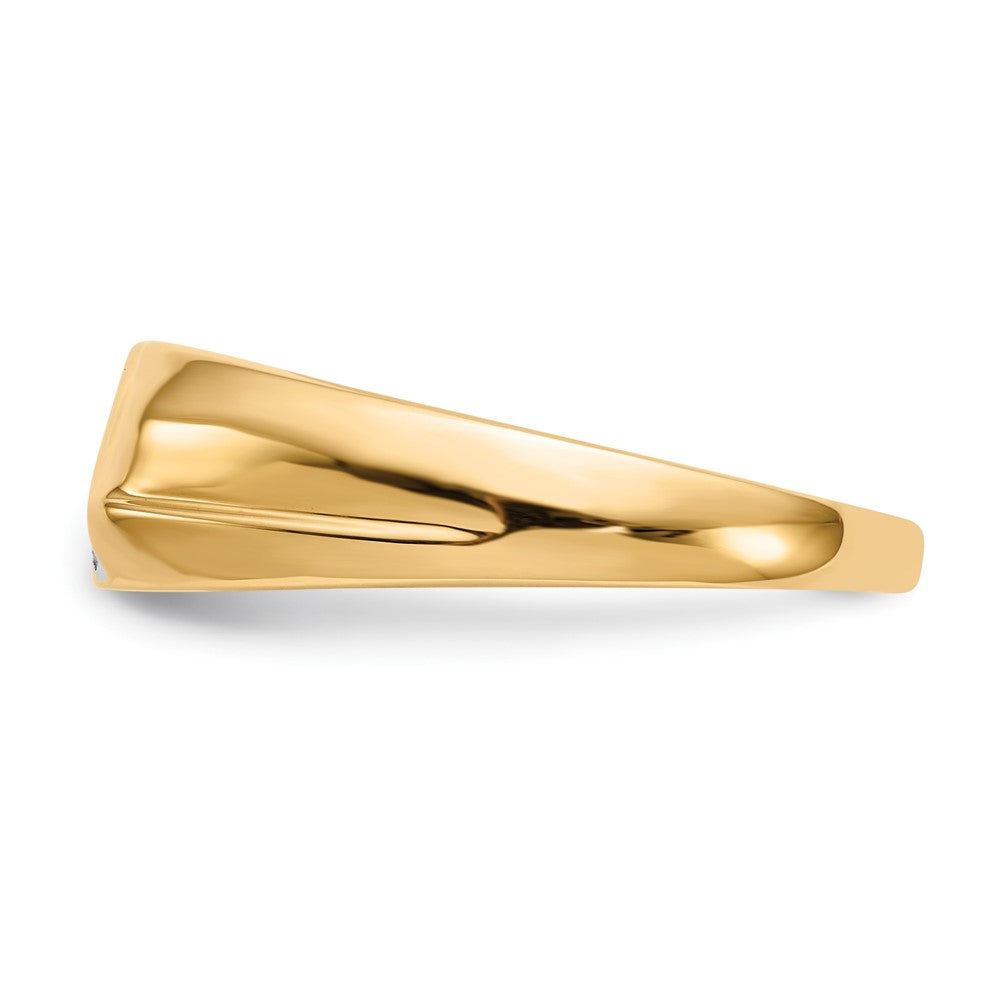 14k Diamond Mens Ring