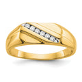 14k Diamond Mens Ring