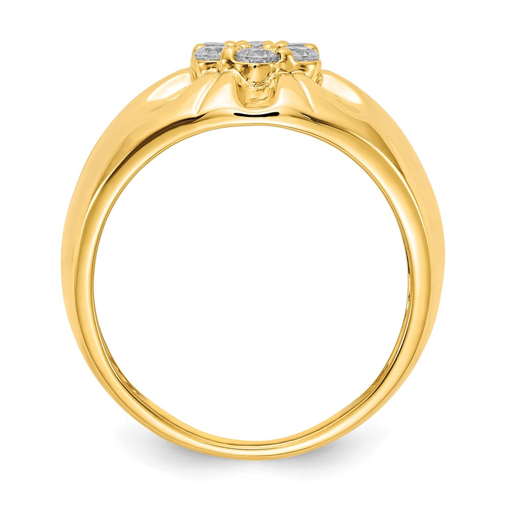 14k Diamond Mens Ring