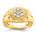 14k Diamond Mens Ring