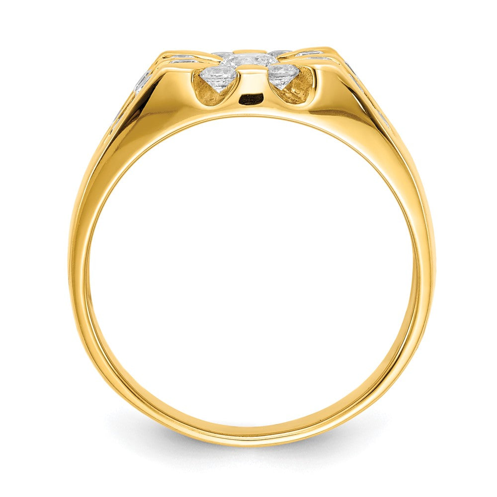 14k AA Diamond men's ring