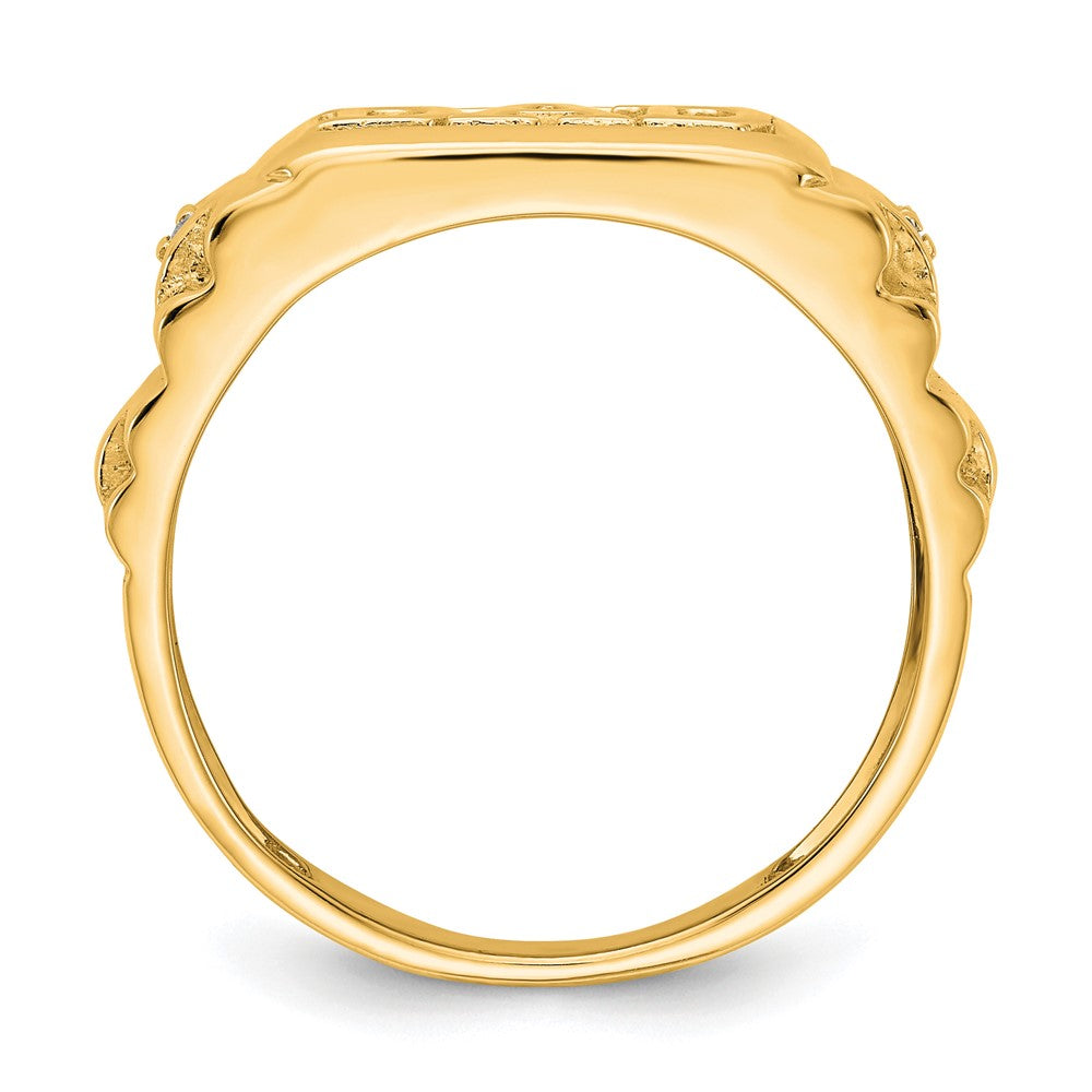 14k AA Diamond men's ring