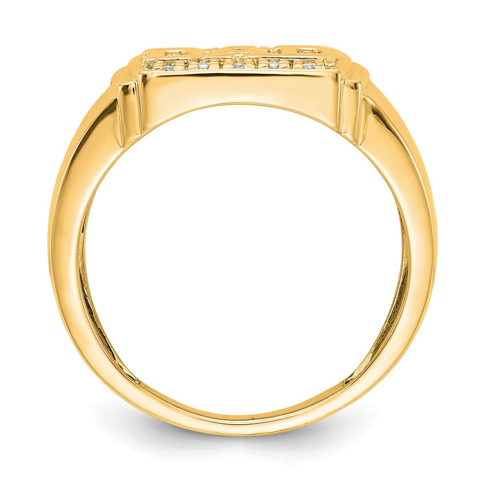 14k AA Diamond men's ring