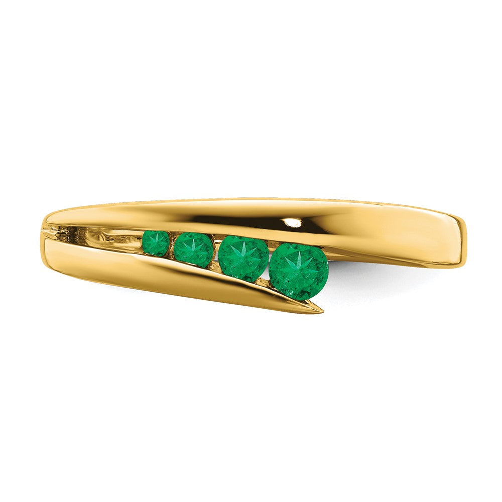 14k Emerald 4-stone Ring