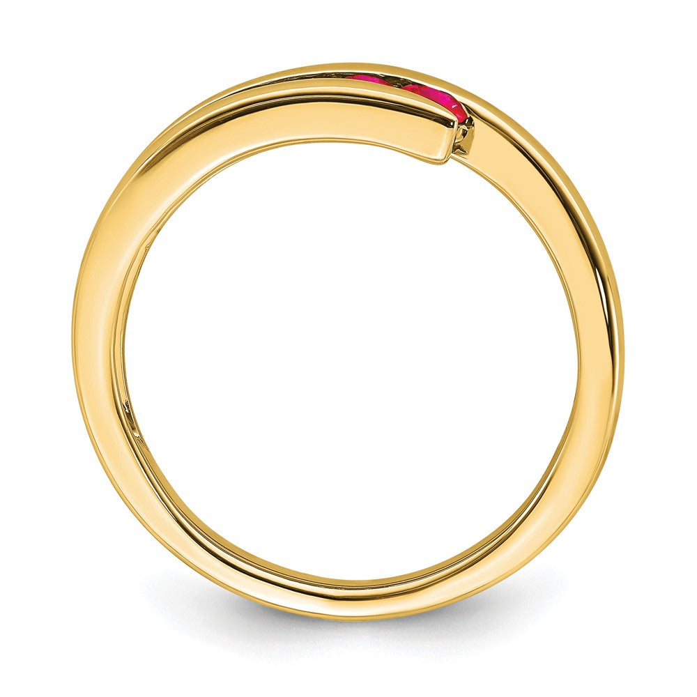 10k Ruby 4-stone Ring