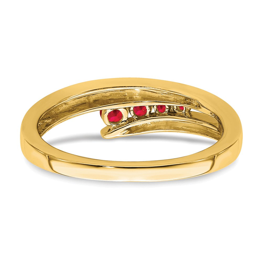 10k Ruby 4-stone Ring