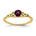 14K Rhodolite Garnet Celtic Knot Ring