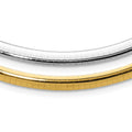 14k Two-tone Lt Reversible 5mm Omega w/extender Necklace