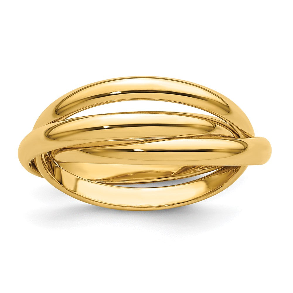 14k Polished Rolling Ring