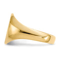 14k 11.5x13.0mm Closed Back Mens Signet Ring