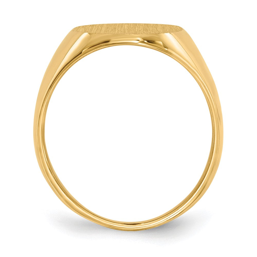 10ky 16.0x13.0mm Closed Back Signet Ring