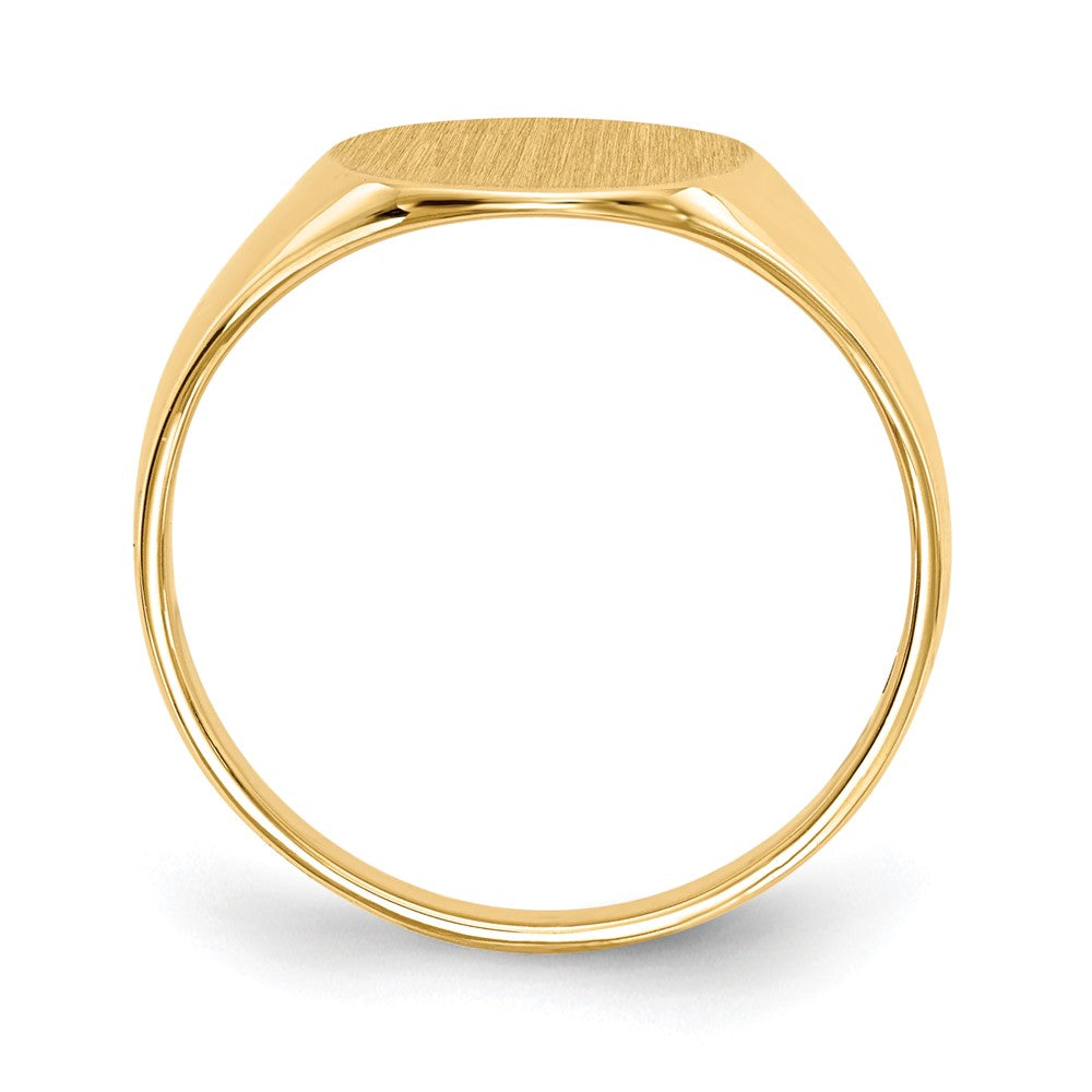 14k 9.5x11.0mm Open Back Signet Ring