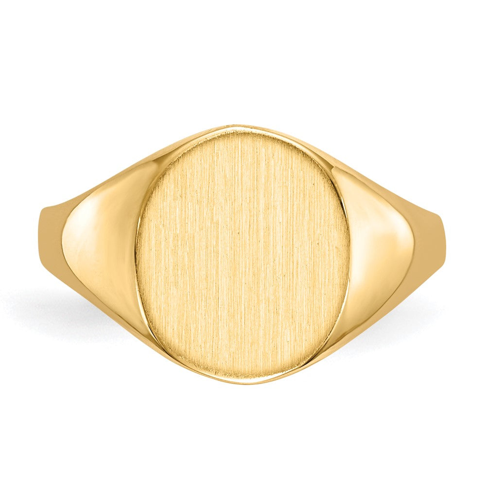 14k 9.5x11.0mm Open Back Signet Ring