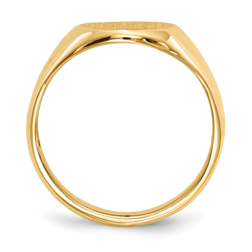 14k 11.5x13.5mm Open Back Signet Ring