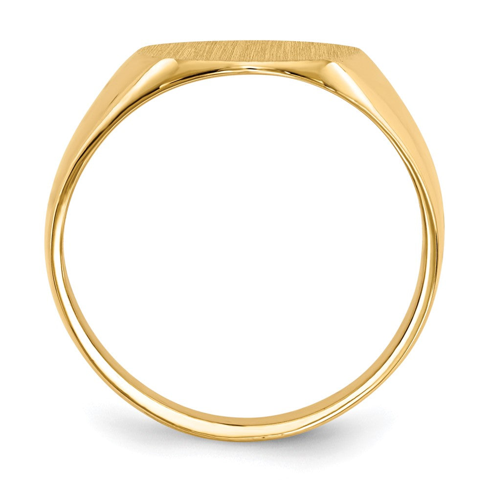 14k 11.5x13.0mm Open Back Mens Signet Ring