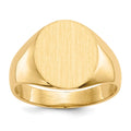 14k 11.5x13.0mm Open Back Mens Signet Ring