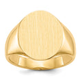 10k 16.0x14.0mm Open Back Men's Signet Ring