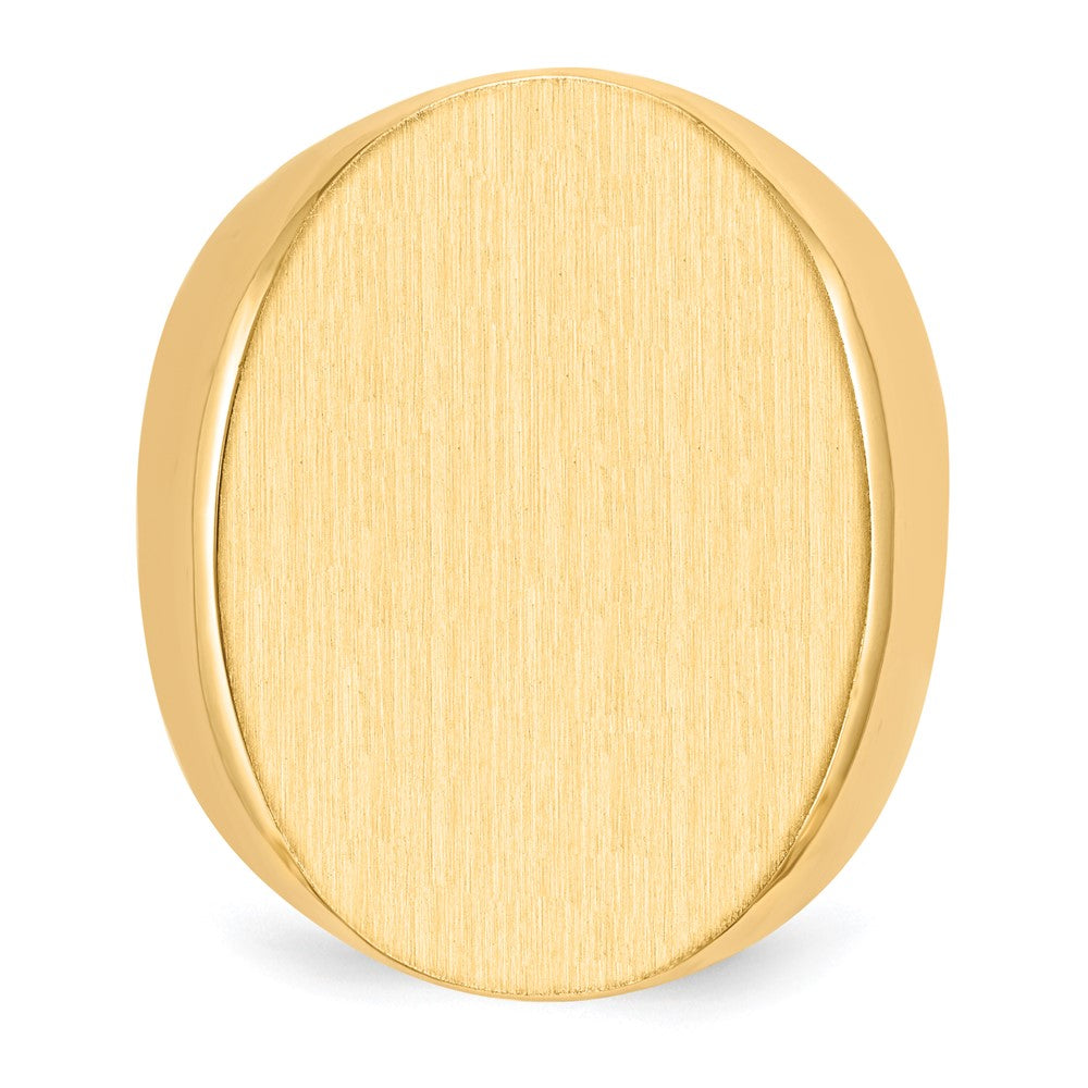 14k 19.0x26.5mm Open Back Mens Signet Ring