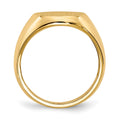 14k 13.5x16.0mm Open Back Mens Signet Ring