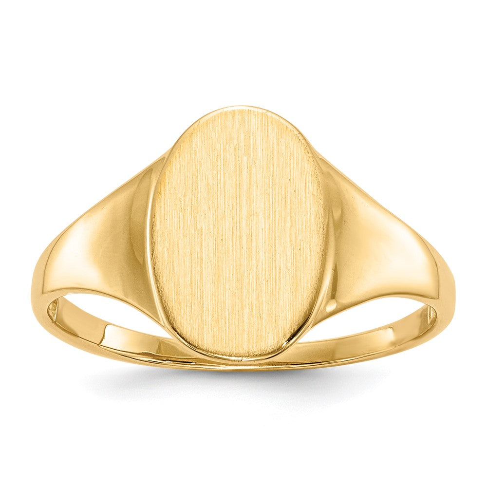 10ky 12.0x8.5mm Open Back Signet Ring