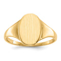 14k 8.5x12.0mm Open Back Signet Ring