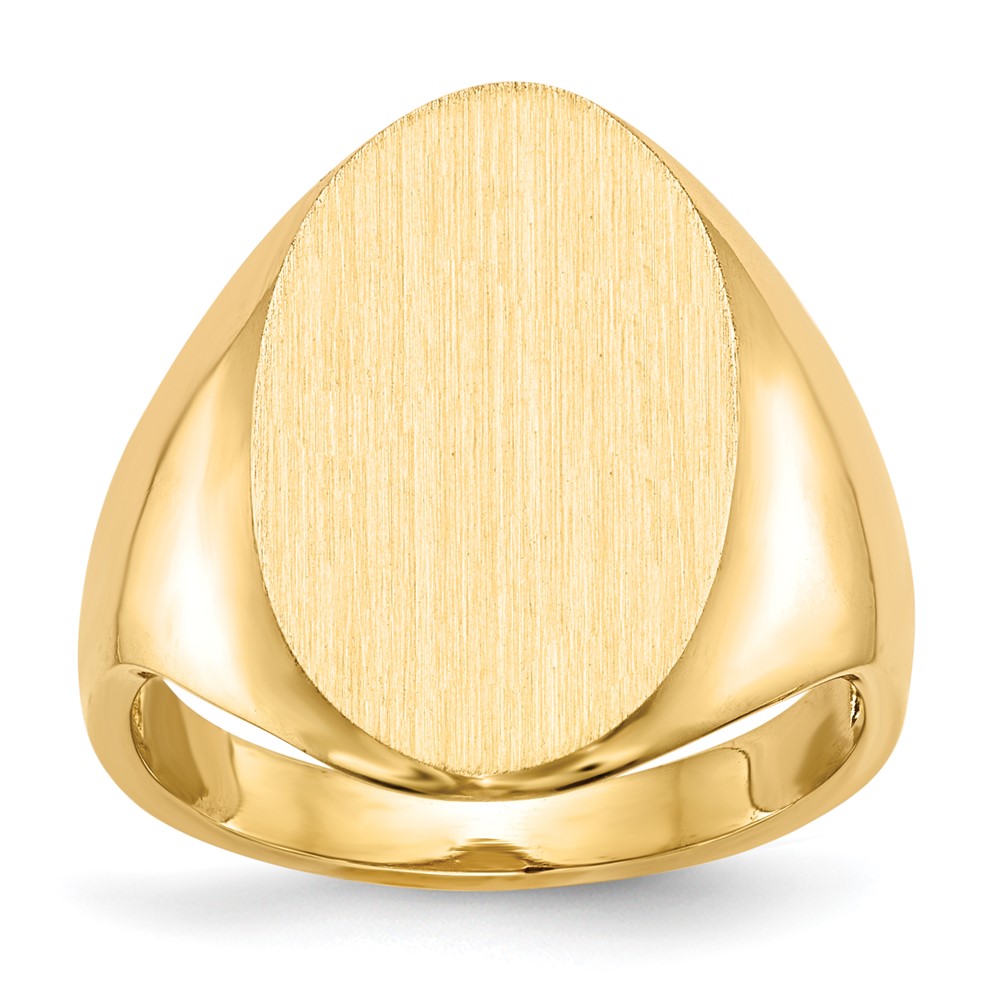 10k 12.0x17.0mm Open Back Signet Ring