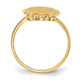 14k 8.5x9.0mm Open Back Signet Ring