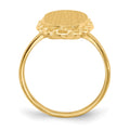 14k 9.0x16.0mm Open Back Signet Ring