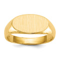 14k 13.5x7.0mm Open Back Signet Ring