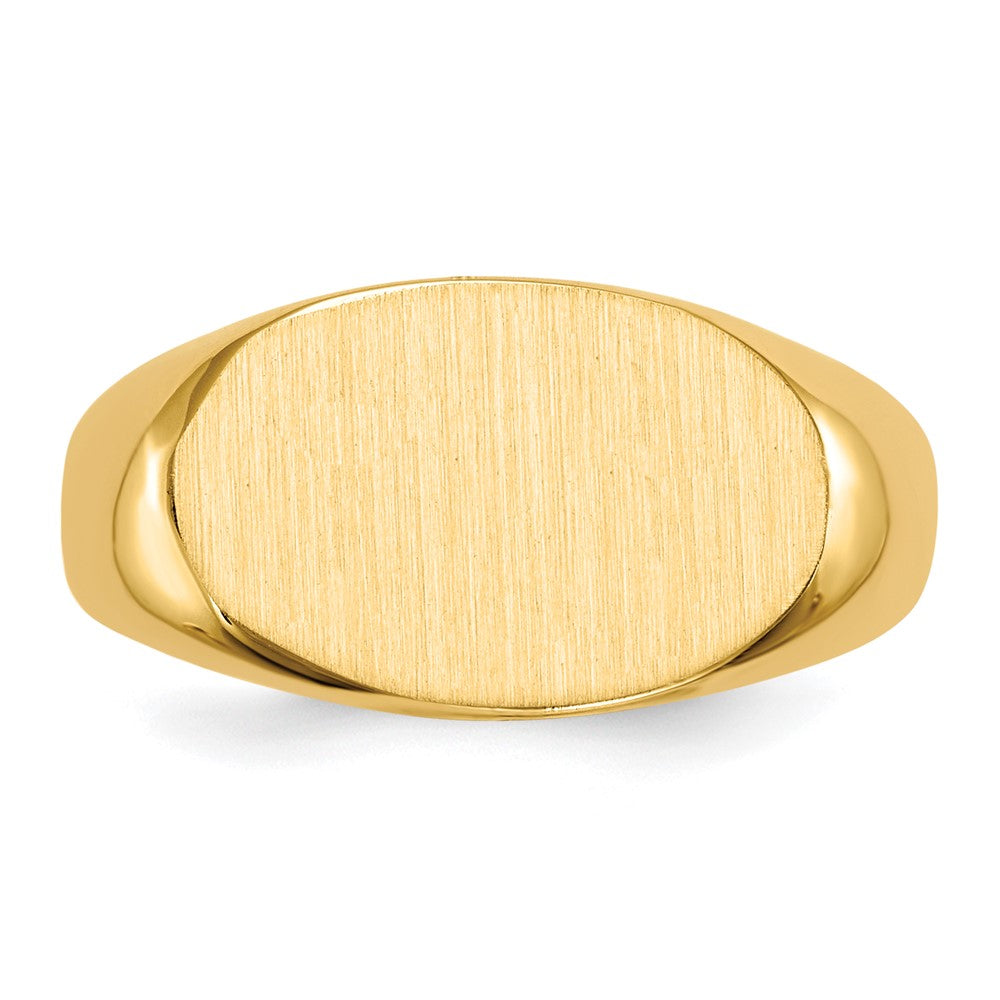 14k 15.0x9.0mm Open Back Signet Ring