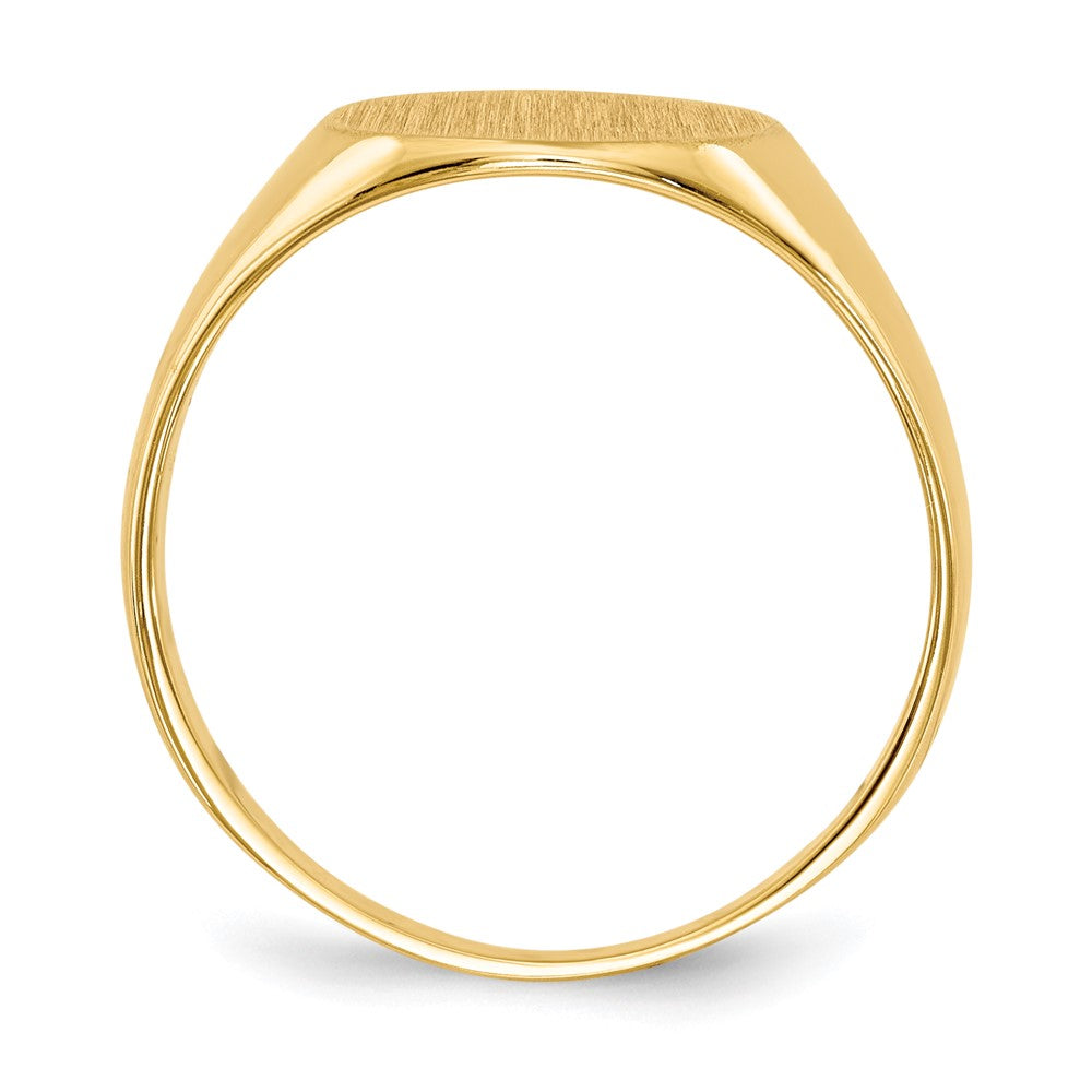 10ky 9.5x10.0mm Closed Back Signet Ring