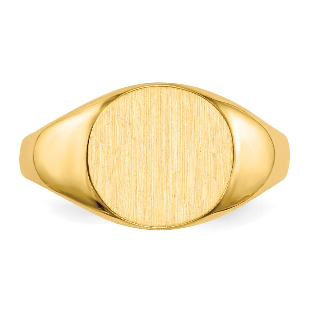 10ky 9.5x10.0mm Closed Back Signet Ring
