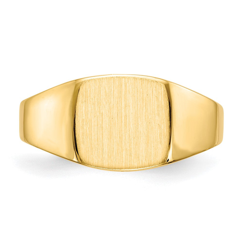 10ky 8.5x9.0mm Closed Back Signet Ring