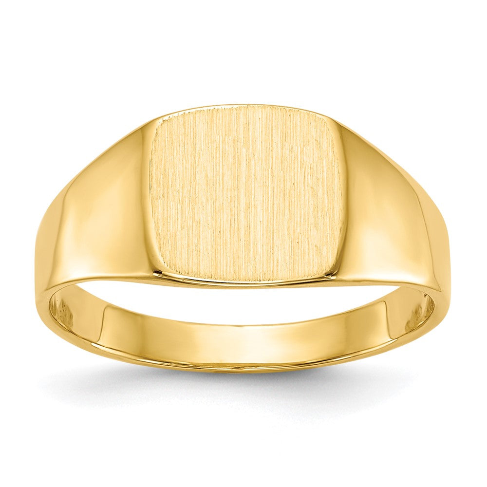 10ky 8.5x9.0mm Closed Back Signet Ring