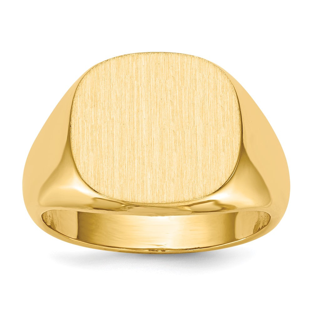 10k 13.5 x15.0mm Open Back Mens Signet Ring