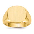 10k 13.5 x15.0mm Open Back Mens Signet Ring