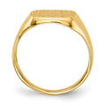 14k 10.0x10.0mm Open Back Signet Ring